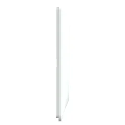 Schneider Electric Plaque De Finition Pour Interrupteur Et Prise À Composer-Plaque de finition 1 poste Ovalis S320702D coloris blanc avec liseré laiton l.87 x P.10 x H.87 mm