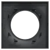Schneider Electric Plaque de finition 1 poste Odace Styl S54C702 coloris anthracite avec liseré anthracite l.85 x P.10 x H.85 mm