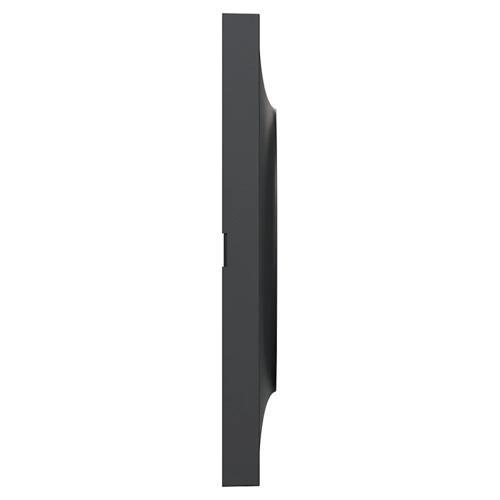 Schneider Electric Plaque de finition 1 poste Odace Styl S54C702 coloris anthracite avec liseré anthracite l.85 x P.10 x H.85 mm