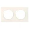 Legrand Plaque de finition 2 postes Dooxie 6 009 02 coloris blanc l.158 x P.10 x H.87 mm