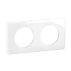 Legrand Plaque De Finition Pour Interrupteur Et Prise À Composer-Plaque de finition 2 postes Céliane CP0622 coloris blanc relief l.161 x P.9 x H.82 mm