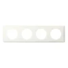 Legrand Plaque De Finition Pour Interrupteur Et Prise À Composer-Plaque de finition 4 postes Céliane 0 988 99 coloris laqué blanc l.303 x P.8,5 x H.82 mm