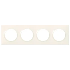 Legrand Plaque De Finition Pour Interrupteur Et Prise À Composer-Plaque de finition 4 postes Dooxie 6 009 04 coloris blanc l.300 x P.10 x H.87 mm