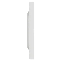 Schneider Electric Plaque de finition 3 postes Odace Styl S520706 coloris blanc l.227 x P.10 x H.85 mm