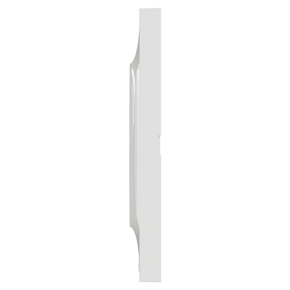 Schneider Electric Plaque de finition 3 postes Odace Styl S520706 coloris blanc l.227 x P.10 x H.85 mm