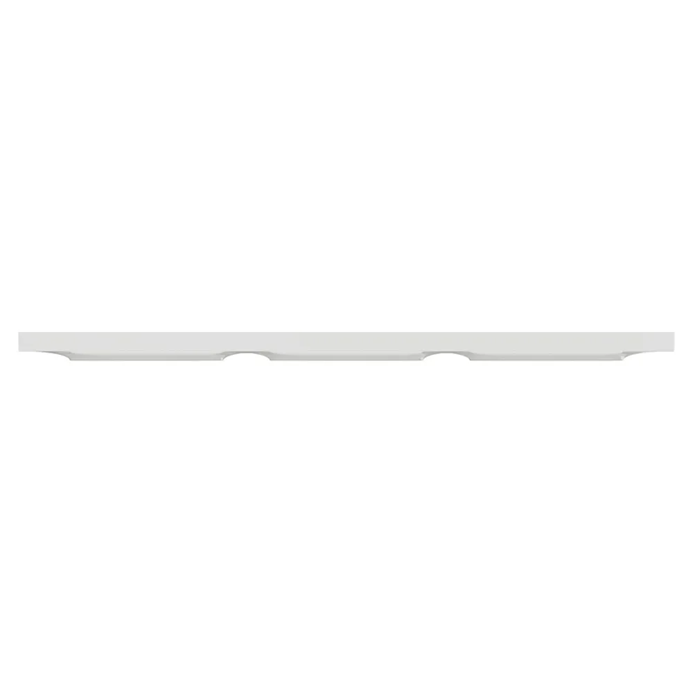 Schneider Electric Plaque de finition 3 postes Odace Styl S520706 coloris blanc l.227 x P.10 x H.85 mm