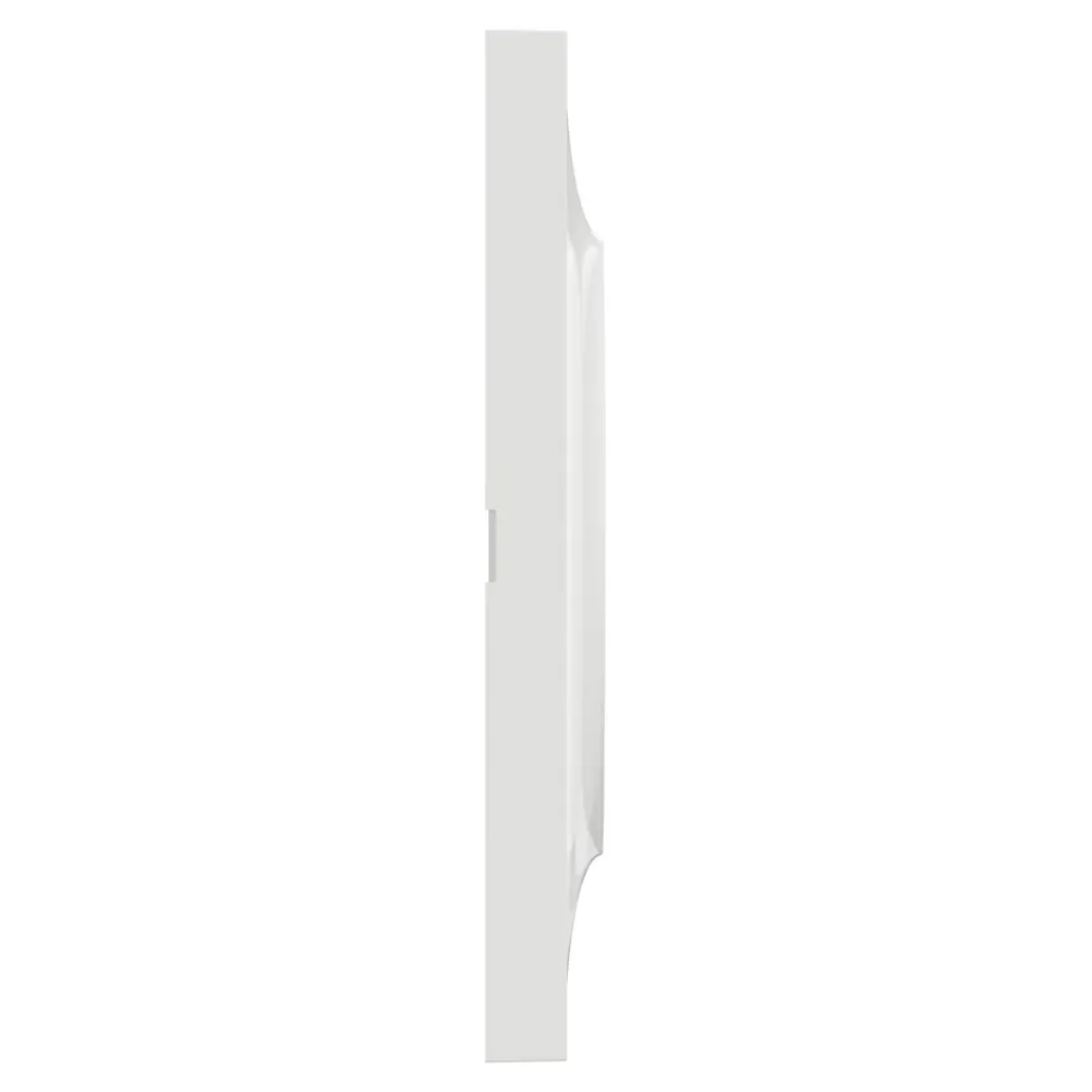 Schneider Electric Plaque de finition 3 postes Odace Styl S520706 coloris blanc l.227 x P.10 x H.85 mm