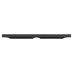 Schneider Electric Plaque De Finition Pour Interrupteur Et Prise À Composer-Plaque de finition 2 postes Odace Styl S540704 coloris anthracite l.156 x P.10 x H.85 mm