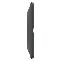 Schneider Electric Plaque De Finition Pour Interrupteur Et Prise À Composer-Plaque de finition 2 postes Ovalis S340704E coloris anthracite avec liseré laiton l.158 x P.10 x H.87 mm