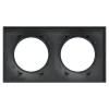 Schneider Electric Plaque de finition 2 postes Odace Styl S54C704 coloris anthracite avec liseré anthracite l.156 x P.10 x H.85 mm