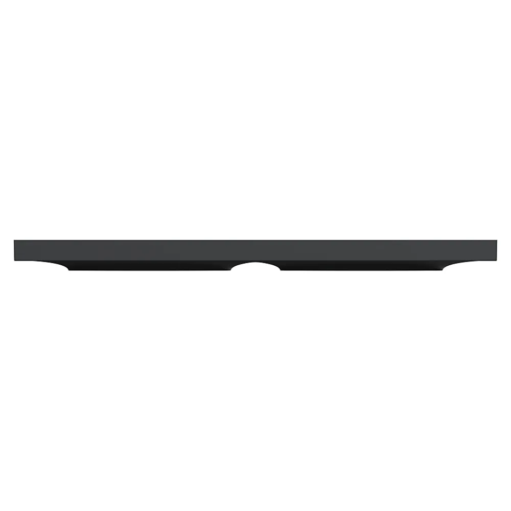 Schneider Electric Plaque de finition 2 postes Odace Styl S54C704 coloris anthracite avec liseré anthracite l.156 x P.10 x H.85 mm