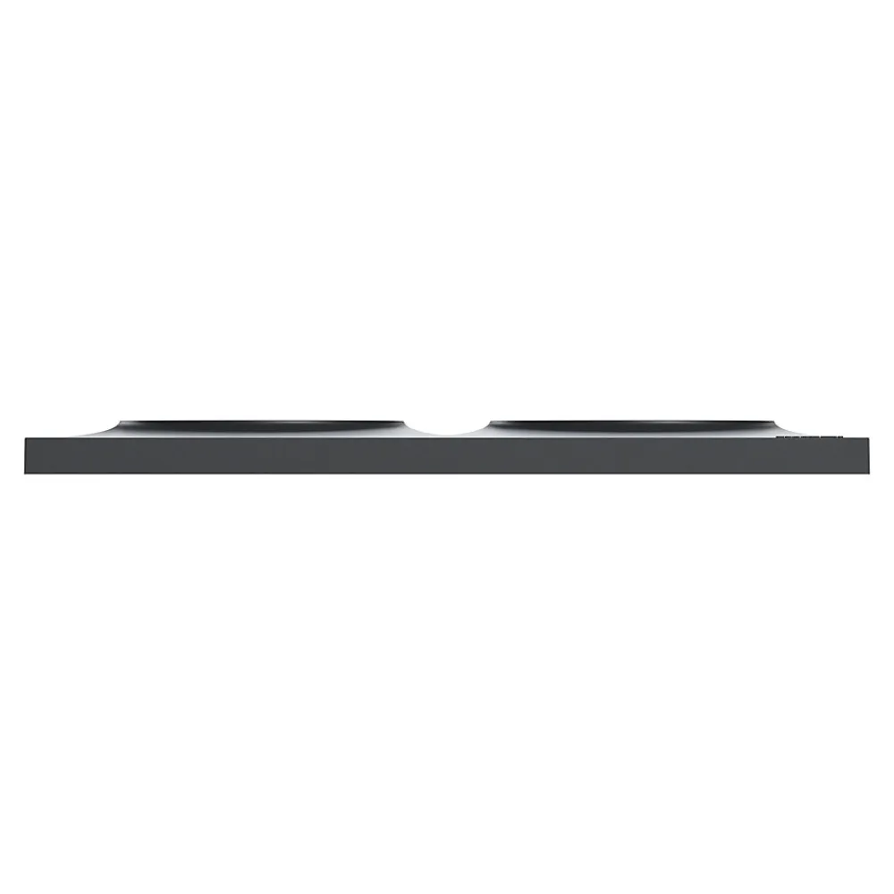 Schneider Electric Plaque de finition 2 postes Odace Styl S54C704 coloris anthracite avec liseré anthracite l.156 x P.10 x H.85 mm