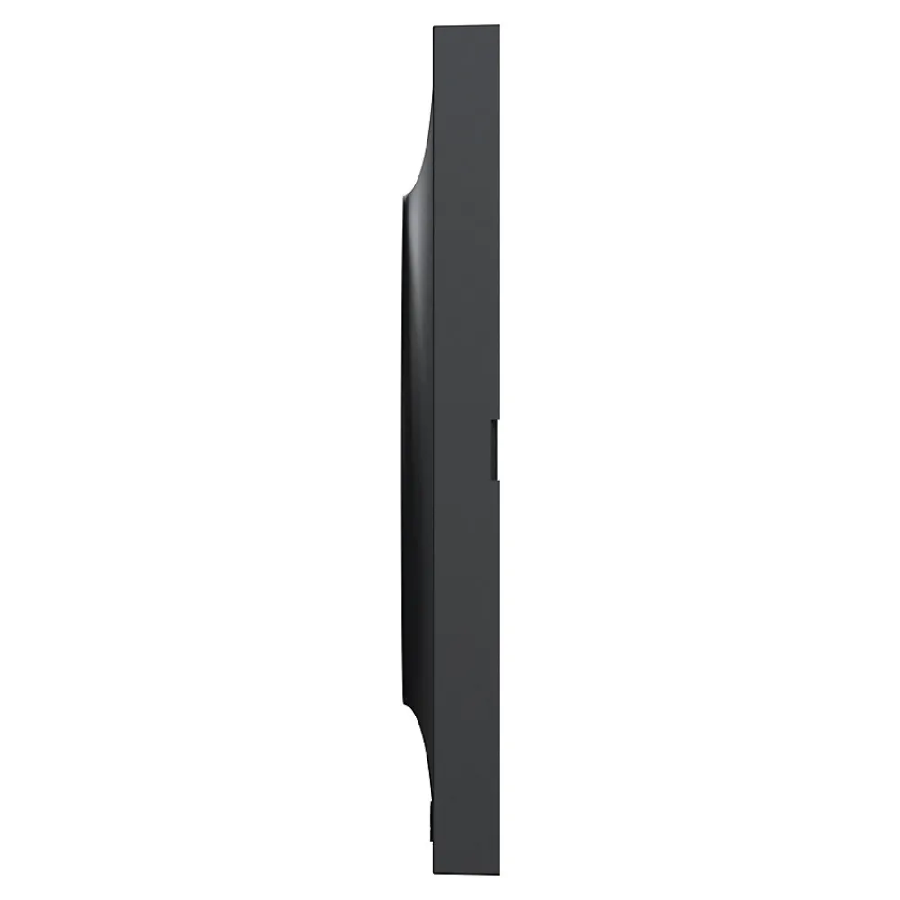 Schneider Electric Plaque de finition 2 postes Odace Styl S54C704 coloris anthracite avec liseré anthracite l.156 x P.10 x H.85 mm