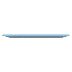 Schneider Electric Plaque de finition 2 postes Ovalis S320704C coloris bleu azurin l.158 x P.10 x H.87 mm