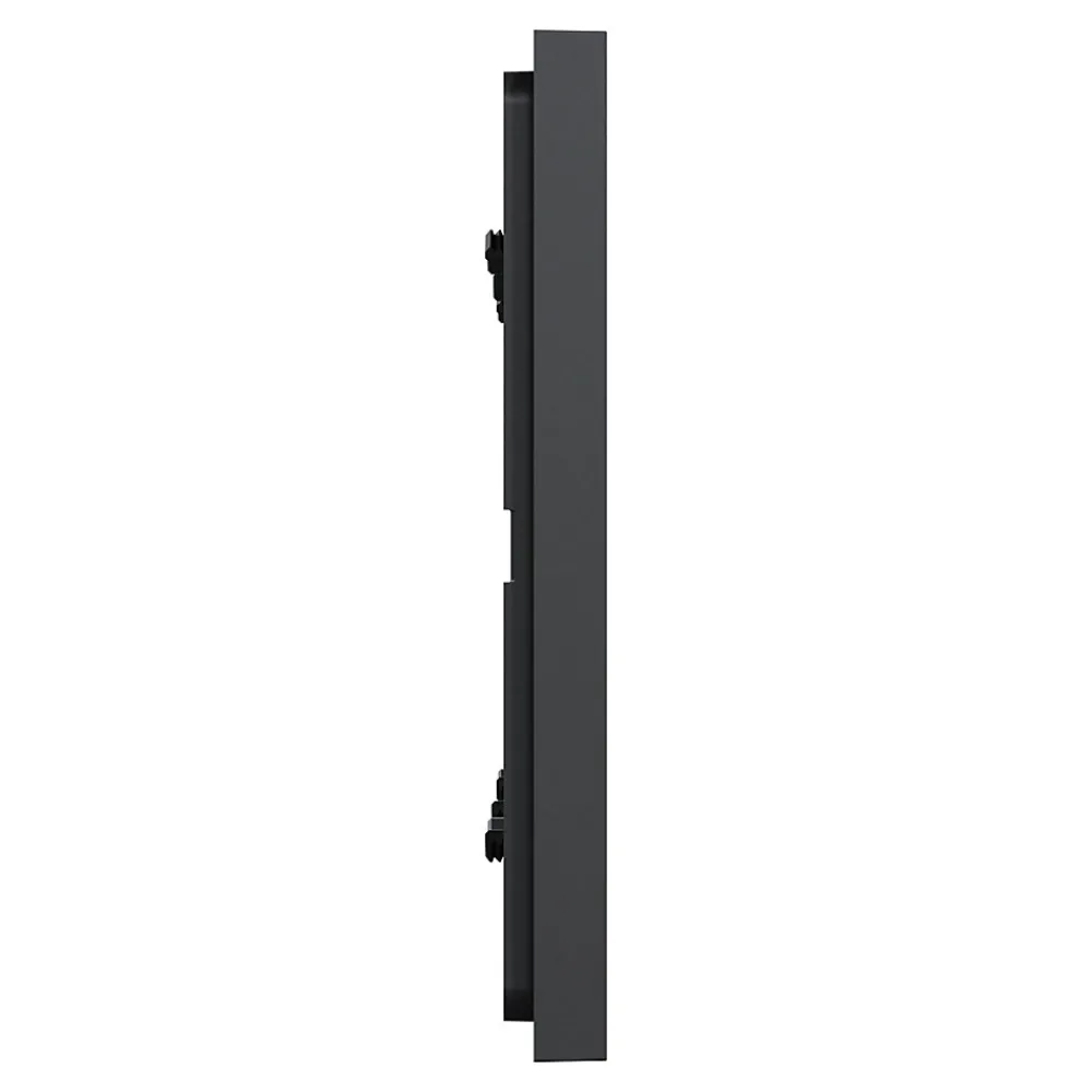 Schneider Electric Plaque de finition 3 postes Unica Déco Essentielle NU600654 coloris anthracite l.230,6 x P.10,25 x H.85 mm