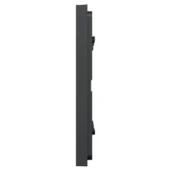 Schneider Electric Plaque de finition 3 postes Unica Déco Essentielle NU600654 coloris anthracite l.230,6 x P.10,25 x H.85 mm