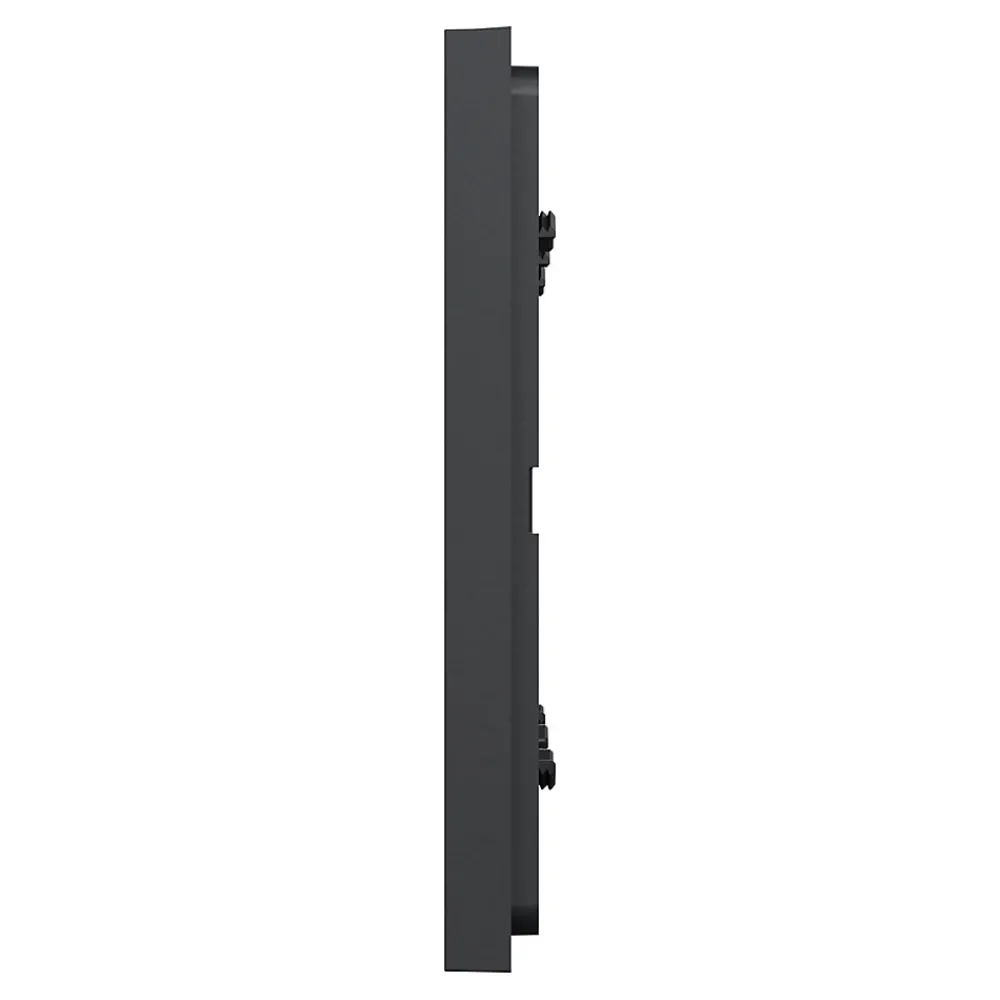 Schneider Electric Plaque de finition 3 postes Unica Déco Essentielle NU600654 coloris anthracite l.230,6 x P.10,25 x H.85 mm