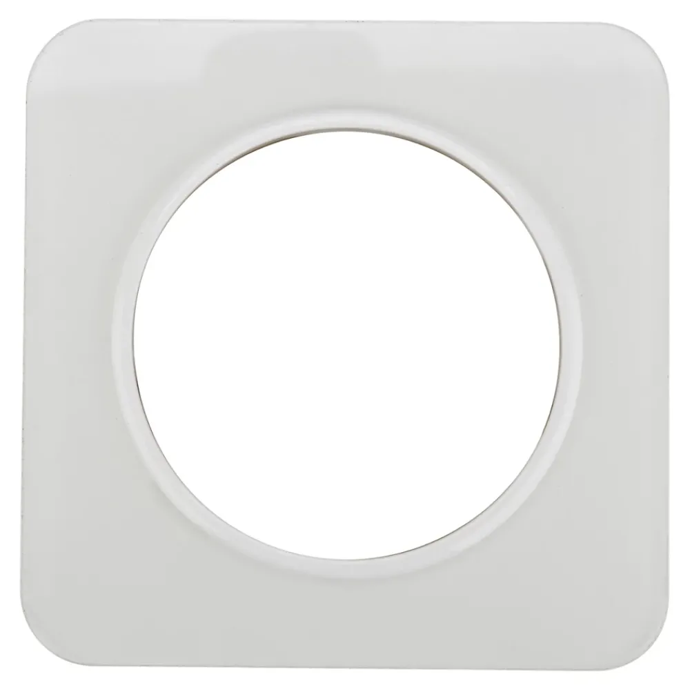 Jacobsen Plaque De Finition Pour Interrupteur Et Prise À Composer-Plaque de finition simple Espen verre blanc à assembler