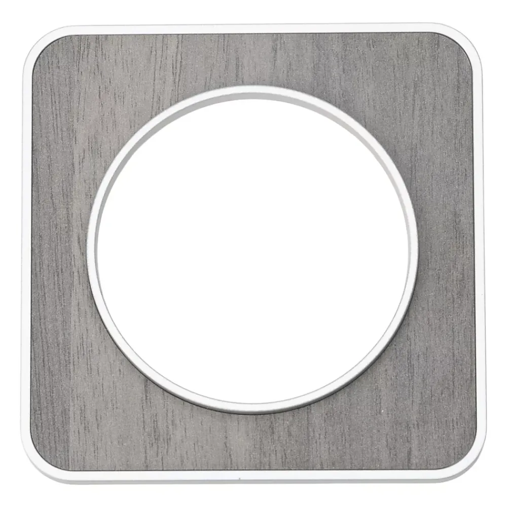 Jacobsen Plaque De Finition Pour Interrupteur Et Prise À Composer-Plaque de finition simple Espen chêne gris à assembler