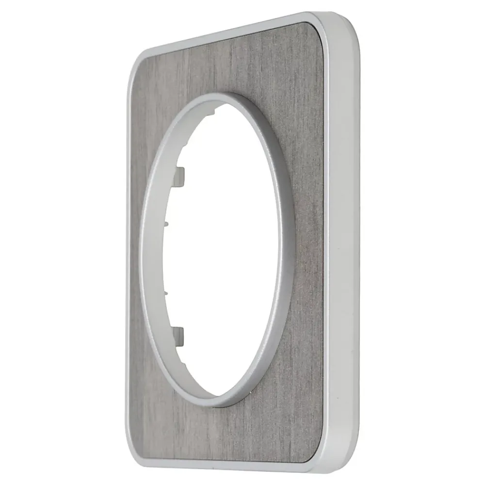 Jacobsen Plaque De Finition Pour Interrupteur Et Prise À Composer-Plaque de finition simple Espen chêne gris à assembler