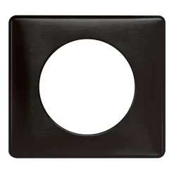 Legrand Plaque De Finition Pour Interrupteur Et Prise À Composer-Plaque de finition simple Céliane Métal Carbone