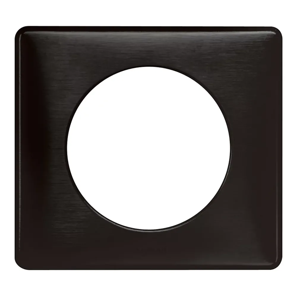 Legrand Plaque De Finition Pour Interrupteur Et Prise À Composer-Plaque de finition simple Céliane Métal Carbone