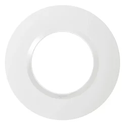 Legrand Plaque De Finition Pour Interrupteur Et Prise À Composer-Plaque de finition simple Dooxie Blanc rond