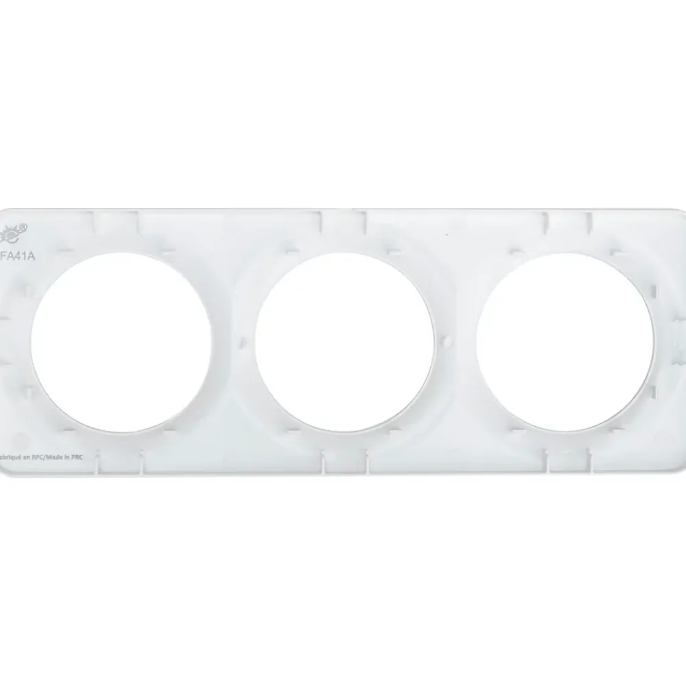 Jacobsen Plaque de finition triple Espen blanc à assembler