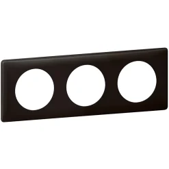 Legrand Plaque de finition triple Céliane Poudré Basalte