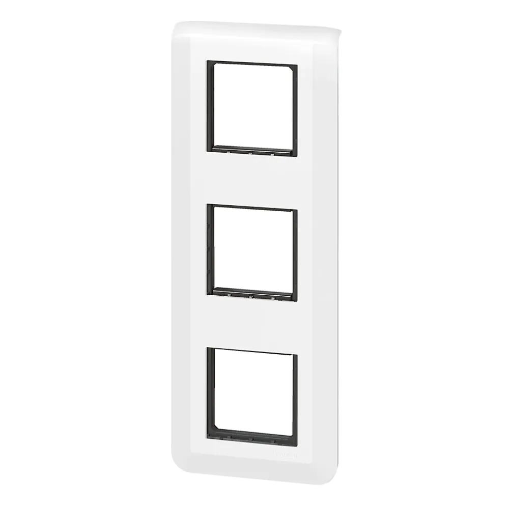 Legrand Plaque de finition 3x2 modules Mosaïc 0 994 75 coloris blanc l.224 x P.9 x H.82 mm