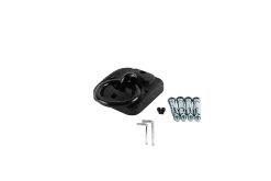 Smith & Locke Cadenas, Antivol-Plaque d'encrage forme rectangulaire en acier L.130 x l.120 mm anneau Ø. 14 mm