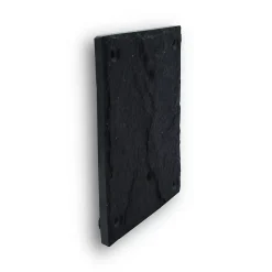 Chapuis Plaque de numéro de rue, en schiste, noir, L.11,5 x l.15 cm, CIXA10