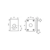 Thirard Cylindre De Serrure-Plaque de renfort pour verrou Transit 2 et Capital, epoxy or -