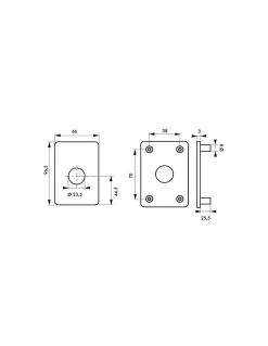 Thirard Cylindre De Serrure-Plaque de renfort pour verrou Transit 2 et Capital, epoxy or -