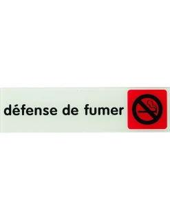 Thirard Panneau De Signalisation-Plaque de signalisation Défense de fumer, plexiglass adhésif, 170x45mm -