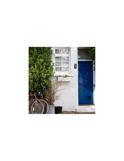 Thirard Plaque de signalisation 1, marquage blanc sur fond noir, panneau ABS à visser, 56x120mm -