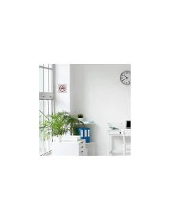 Thirard Plaque de signalisation Non Fumeur , à visser, inox brossé, marquage noir, 100x100mm -
