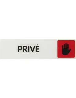 Thirard Panneau De Signalisation-Plaque de signalisation Privé, plexiglass adhésif, 170x45mm -