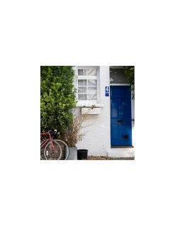 Thirard Plaque de signalisation TER, marquage blanc sur fond bleu, panneau PVC adhésif, 65x90mm -