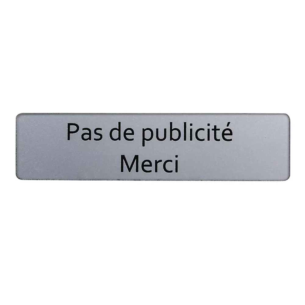 Renz Plaque "Pas de publicité, Merci"