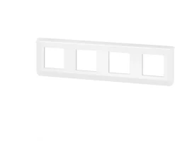 Legrand Plaque quadruple horizontale blanche Mosaic composable
