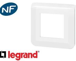 Legrand Plaque De Finition Pour Interrupteur Et Prise À Composer-Plaque simple blanche Mosaic composable