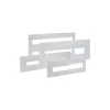 Ide Plastron Modulaire En Métal 24 Modules - 150mm - Pour Coffret Altlantic Et Atlantic Plus