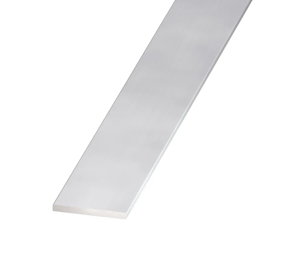 CQFD Profilé-Plat aluminium anodisé incolore 20 x 2 mm, 2 m