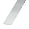 Profilé-Plat aluminium brut effet argenté 40 x 2 mm, 1 m