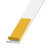 CQFD Plat aluminium laqué blanc auto-adhésif 30 x 2 mm, 1.30 m