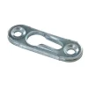 Diall Platine boutonnière Acier zingué H. 52 x l. 12 mm