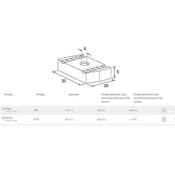 Fischer Platine écrou FCN 8 acier électrozingué - - 77407