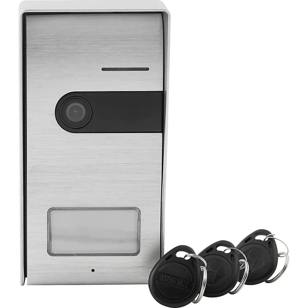 Blyss Visiophone-Platine de rue extérieure filaire avec caméra Jelbi + 3 badges