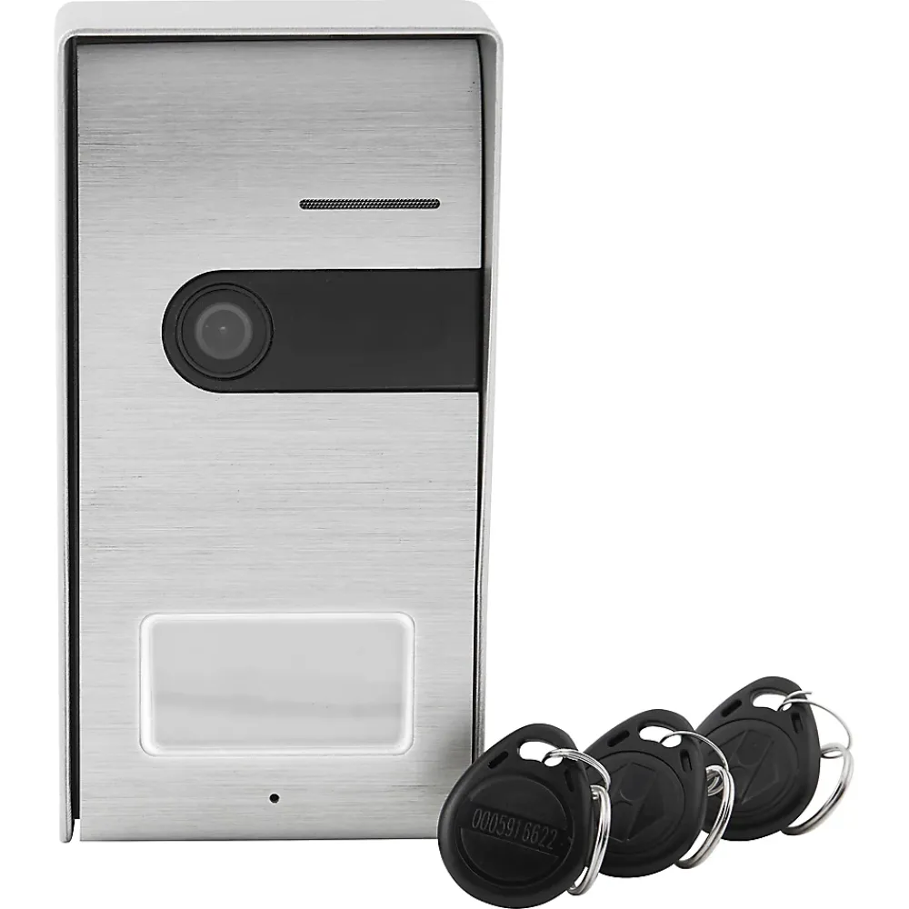 Blyss Visiophone-Platine de rue extérieure filaire avec caméra Jelbi + 3 badges